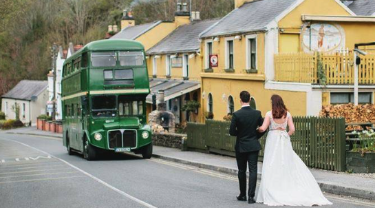 Destination wedding DJ in Ireland performing at a packed dancefloor