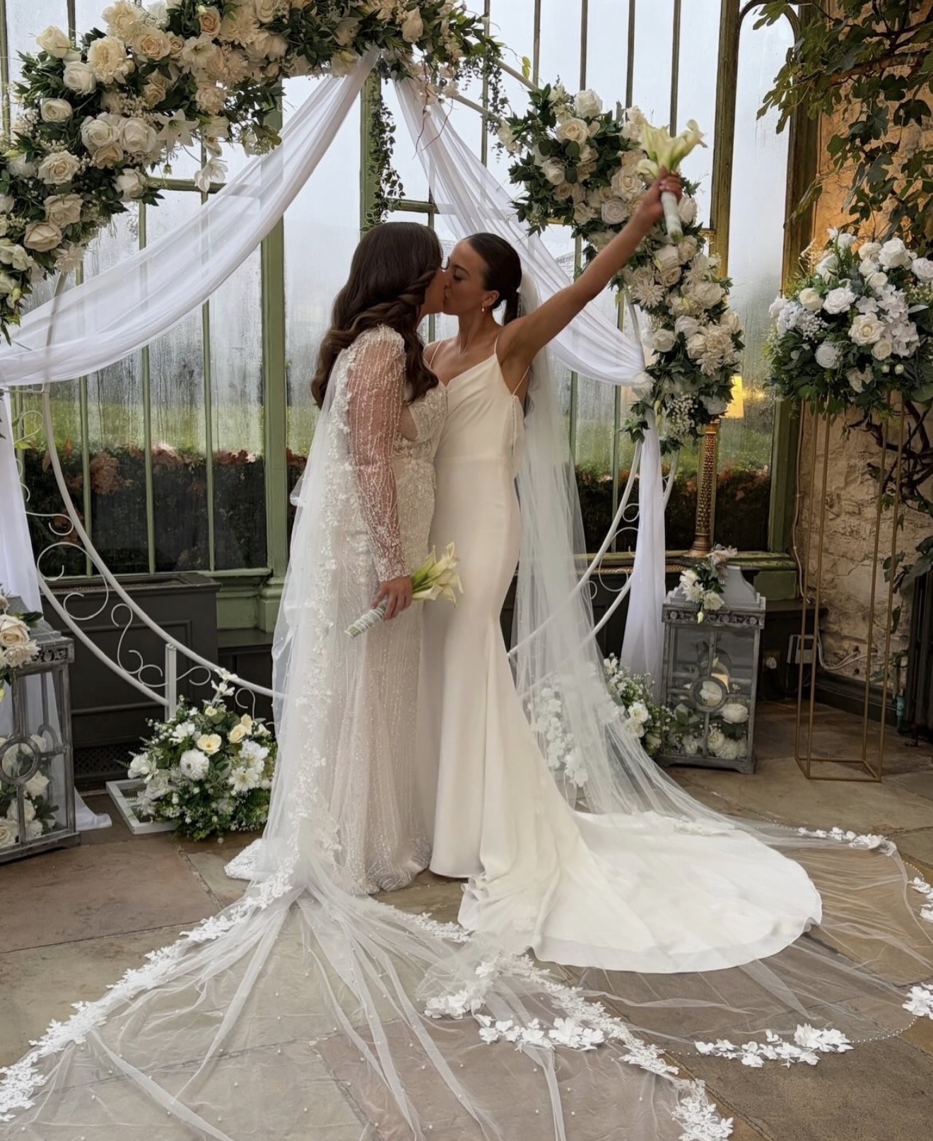 happy brides at Cliff at Lyons Kildare